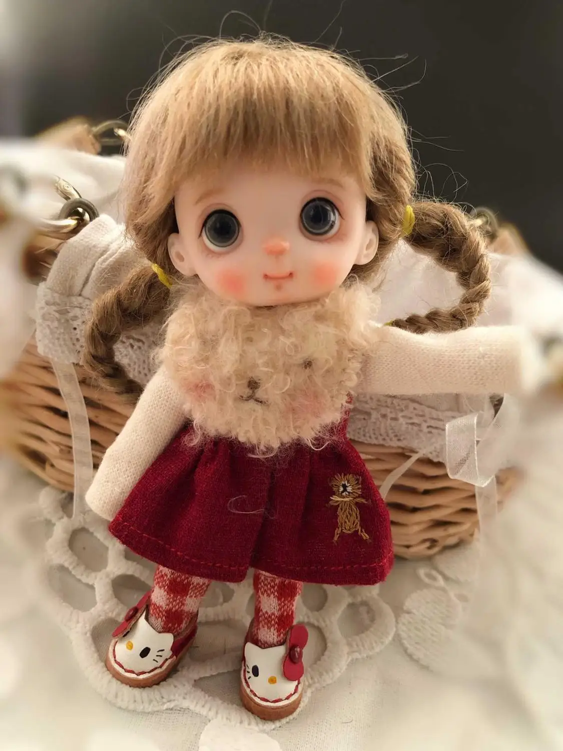 15 OB11 кукла голова Кастомизация 1/8 BJD куклы OB Полимерная глина - Цвет: 15