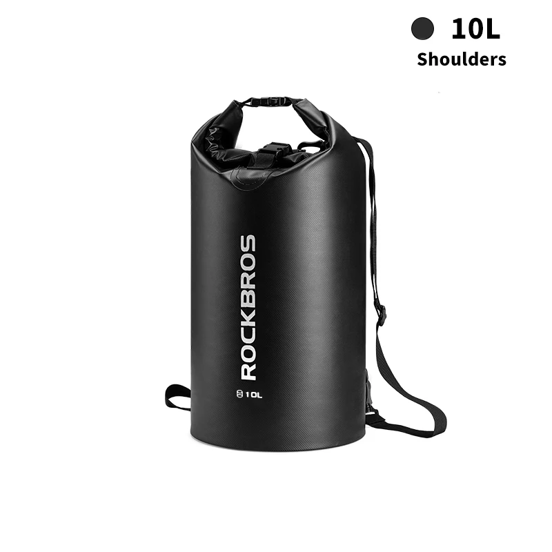 10L ROCKBROS 40л спортивная сумка для плавания водостойкий рюкзак из пвх сумки для женщин и мужчин Спорт на открытом воздухе Пешие прогулки плечо многофункциональный складной Bgas - Цвет: 10L