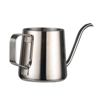 dripping kettle 250ml stainless steel narrow long outlet mouth tea maker coffee pot home office water kettle coffee maker tool