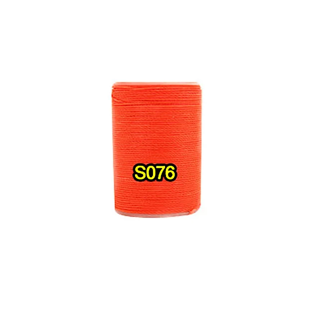 Bright orange Высокое качество 0,8 мм прочная полиэфирная нить DIY ремесло цвет Ручное шитье круглая вощеная нить, для кожаной одежды бумажник диван - Цвет: Bright orange