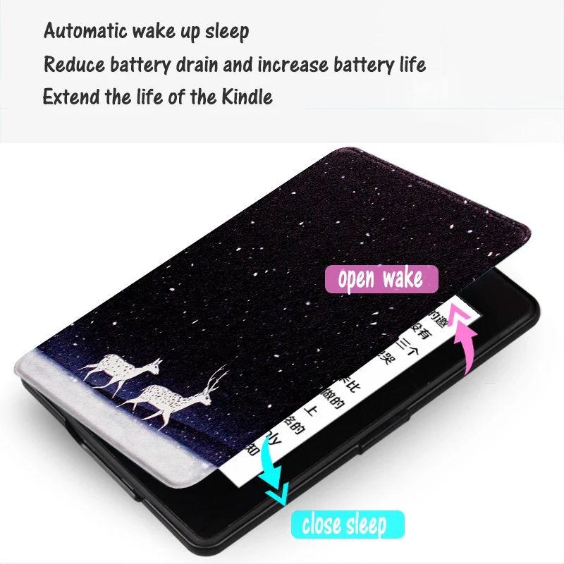 Чехол для Kindle Paperwhite 1/2/3 E reader ручной смарт чехол из искусственной кожи чтения версии 2012/2013/2015/2017|Чехлы