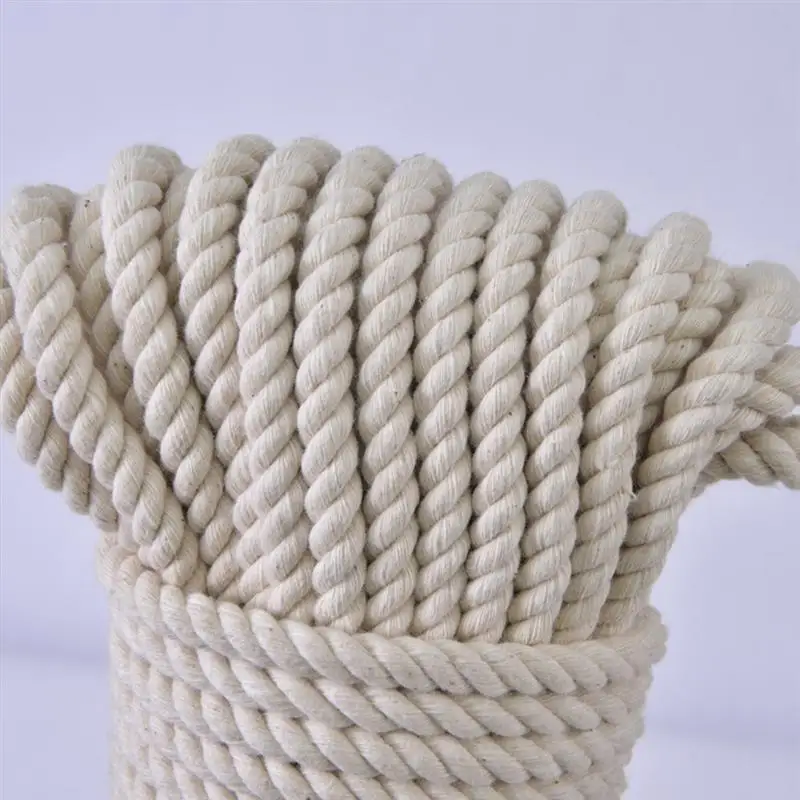 2/3/ 4/5 мм веревка макраме витая нить хлопковый шнур для ручной работы натуральный