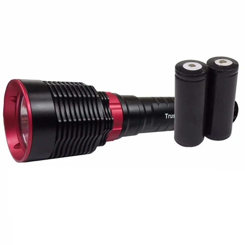 include battery TrustFire TR-DF010 Cree XHP70 желтый Светильник 3000 K/белый 6500K 1600 люмен Дайвинг светодиодный светильник-вспышка-черный(2x26650/2x32650 - Испускаемый цвет: include battery