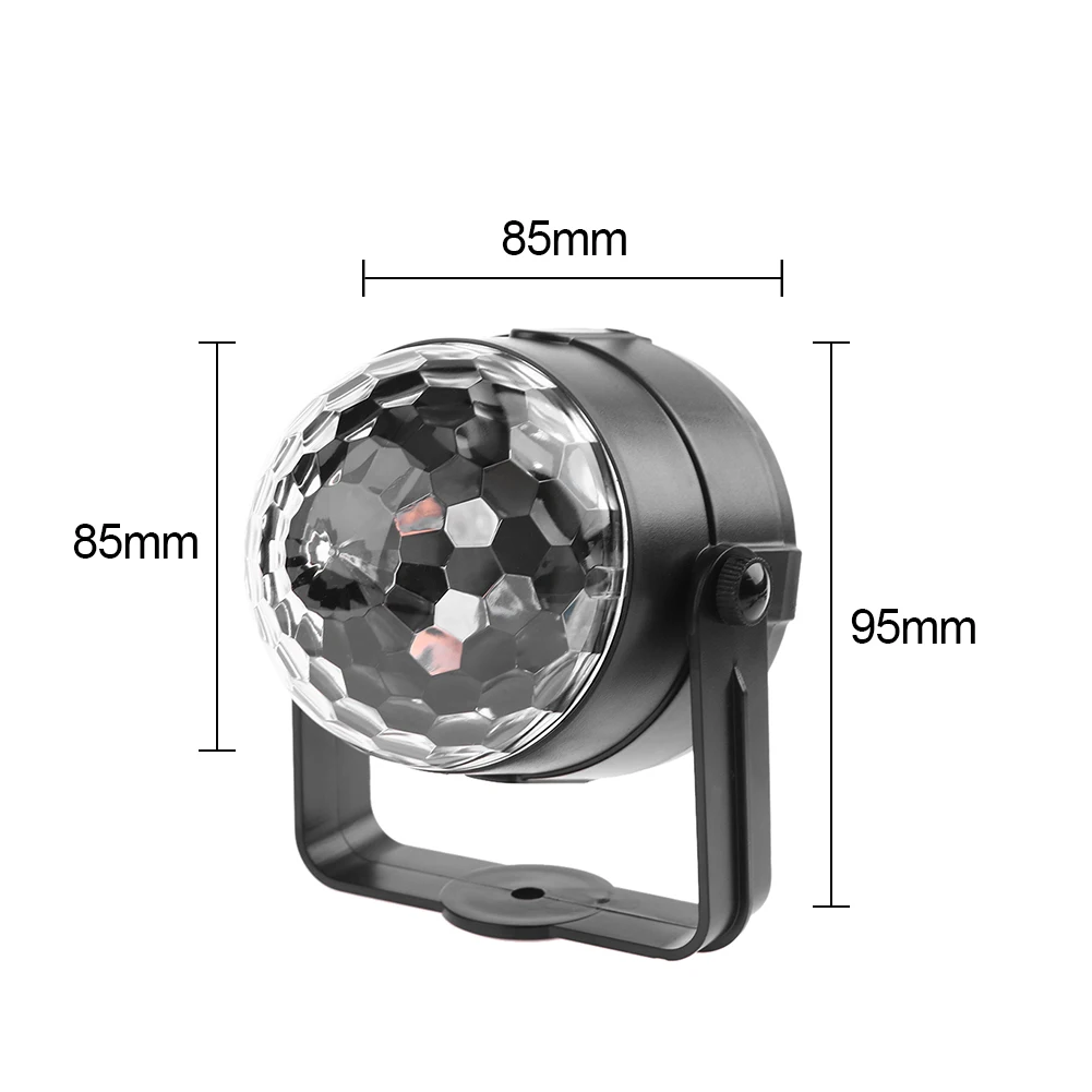 

LED RGB Ball Light Durable Practical Multi-functional Classic Remote Control Stage Effect Decorative Lighting Lamp