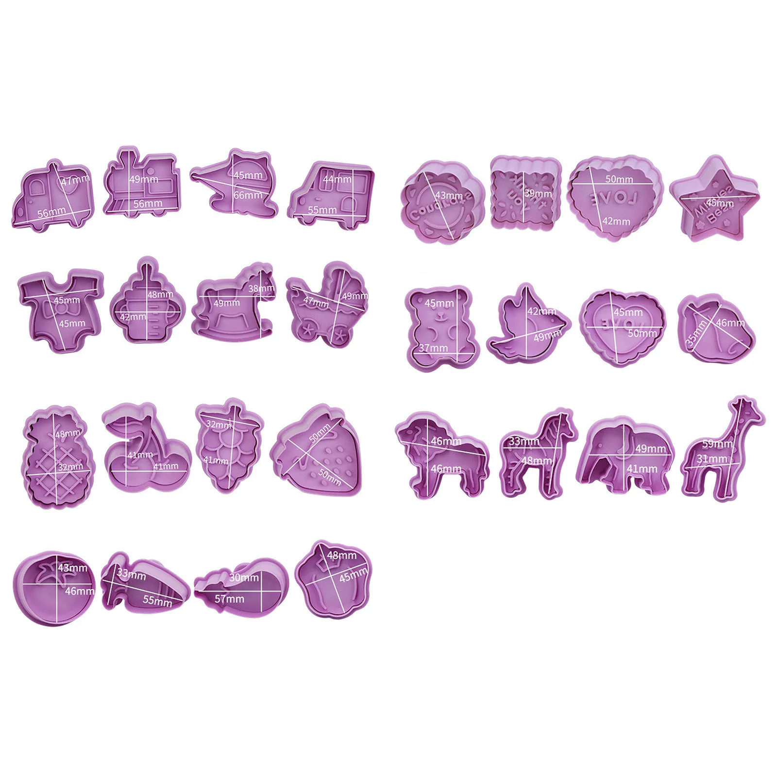 

2021 new cake mold cookies Cute Fuuny Cake Pastry/Cookie/Fondant Stamper Baby Bake Cookie Plunger Cutters Galleta moldeada