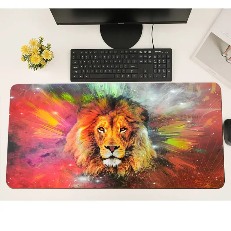 

Cat Wolf Lion Large Mouse pad PC Computer mat Gaming Mousemat XL Large Keyboard PC Desk Mat Takuo Anti-Slip Comfort Pad
