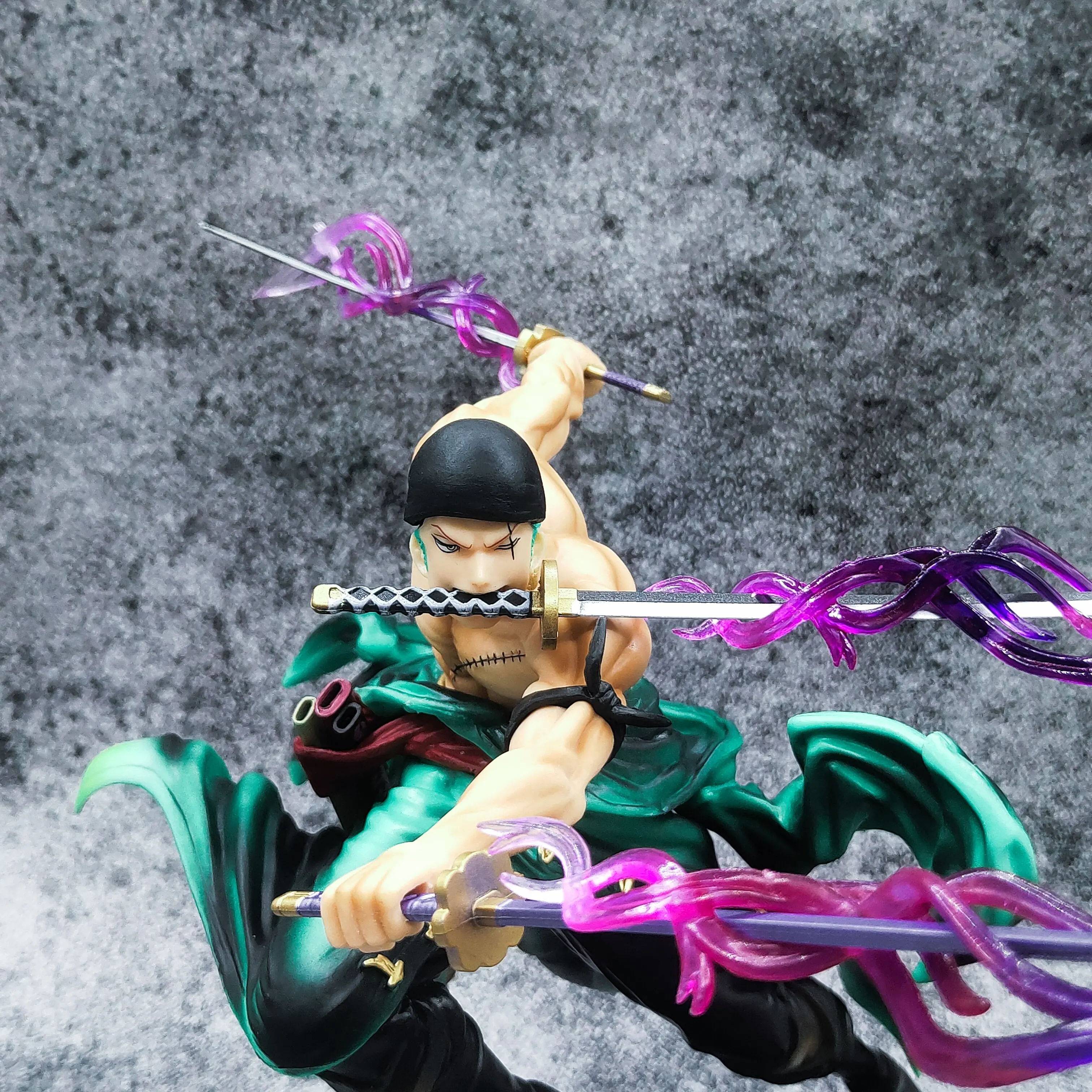 

Anime OnePiece Figma Roronoa Zoro with Katana Model Three Thousand Worlds PVC Action Figure Statue Collectible Ornament Dolls