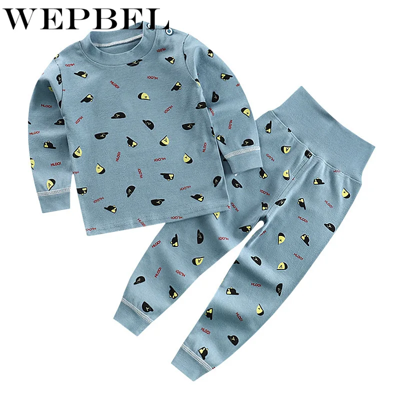 WEPBEL/хлопковое зимнее термобелье для маленьких детей Детские подштанники с