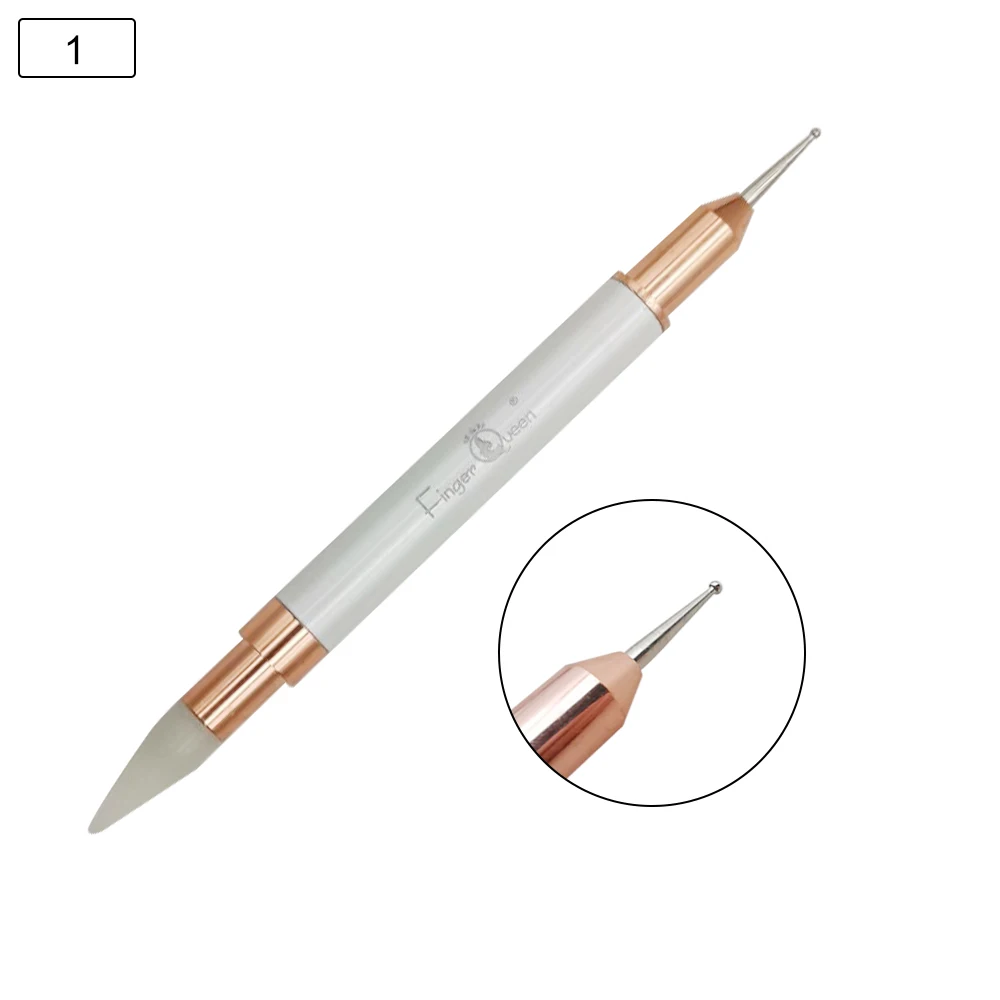 Dual-ended Dotting Pen Picker Wax For Rhinestone Pick Up Stone Nail Alloy reatment Auger Art Tool | Красота и здоровье