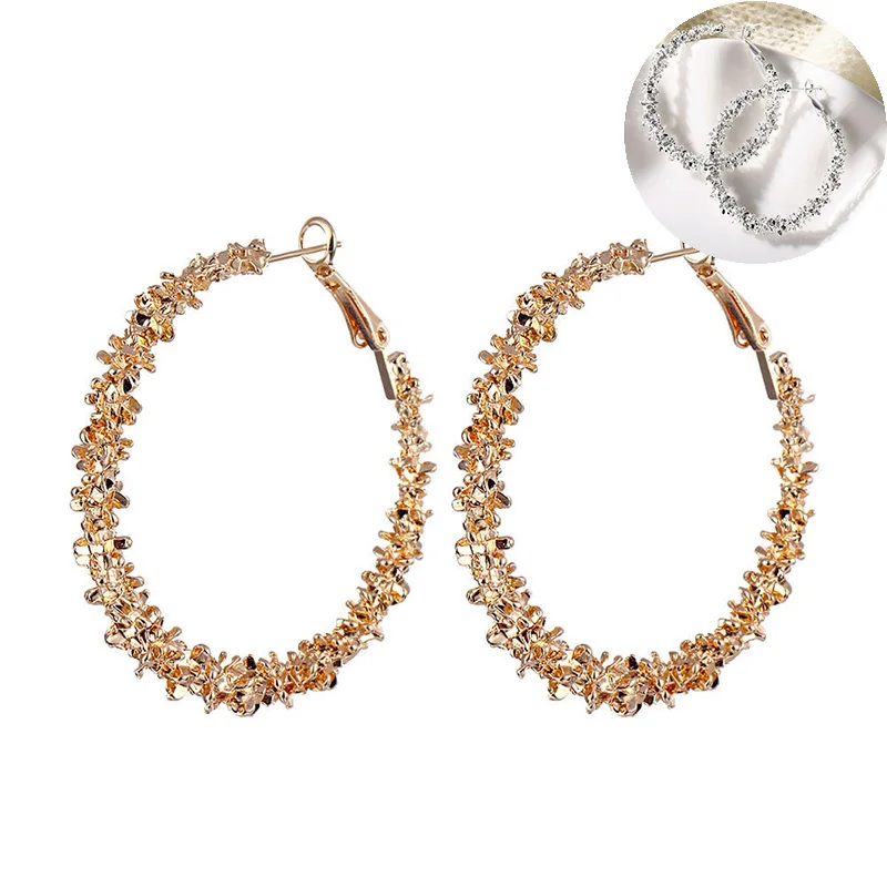 

not fade Big Circle Earrings Fashion irregular shape exaggeration accessories fashion gift does