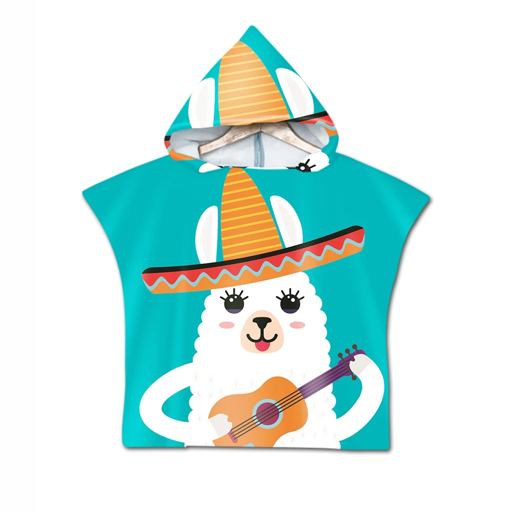 Пляжное полотенце накидка детское цветное милое пляжное альпака банное с