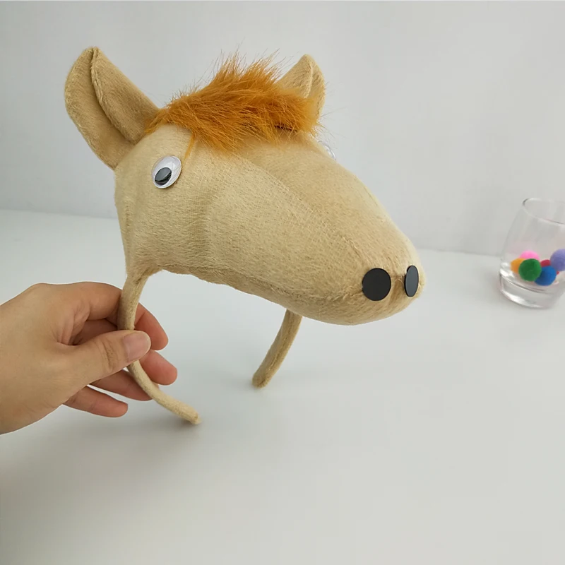 Kids Boy Girl3D Horse Headband Bow Tie Tail Paws Cosplay Costume Set Birthday Party Performance Props Halloween Christmas|cosplay costume|costume