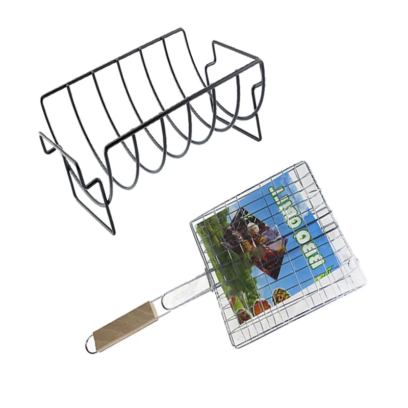 Антипригарная стойка из нержавеющей стали для барбекю инструменты стейка