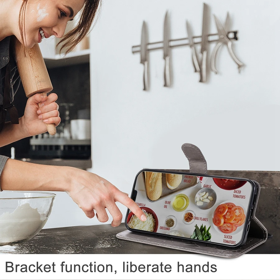 Кожаный модный чехол-кошелек Cat and Bee для iPhone 13 Pro Max 13Mini 12 11 SE2020 X XS XR 8/7/6S Plus 5S