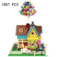 new moc balloon house sculpture anti gravity dynamics 1887pcs building blocks educational childrens toy gift