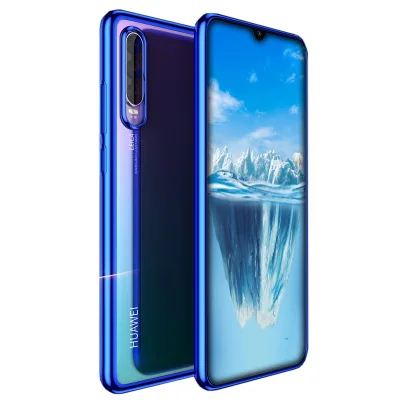 Чехол для Huawei P30 Pro с 3D лазерным покрытием роскошный мягкий прозрачный чехол из