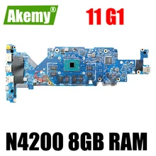 AKEMY FOR HP ProBook x360 11 G1 laptop Motherboard Mainboard 6050A2881001-MB-A03 with N4200 CPU 8GB RAM tested FULL 100%