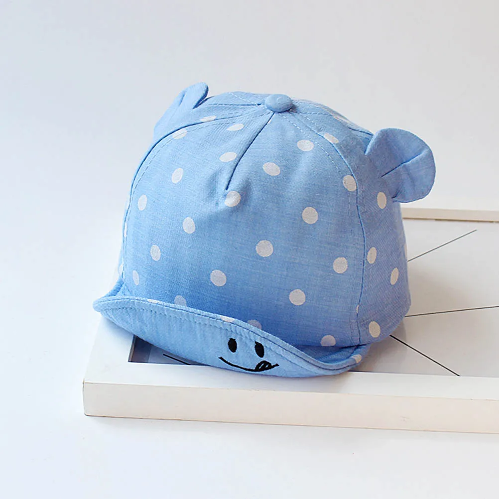 

Children Sun Toddler Cute Dot Baby Girl Boys Hat With Ear For Spring Newborn Photography Props Baseball #40