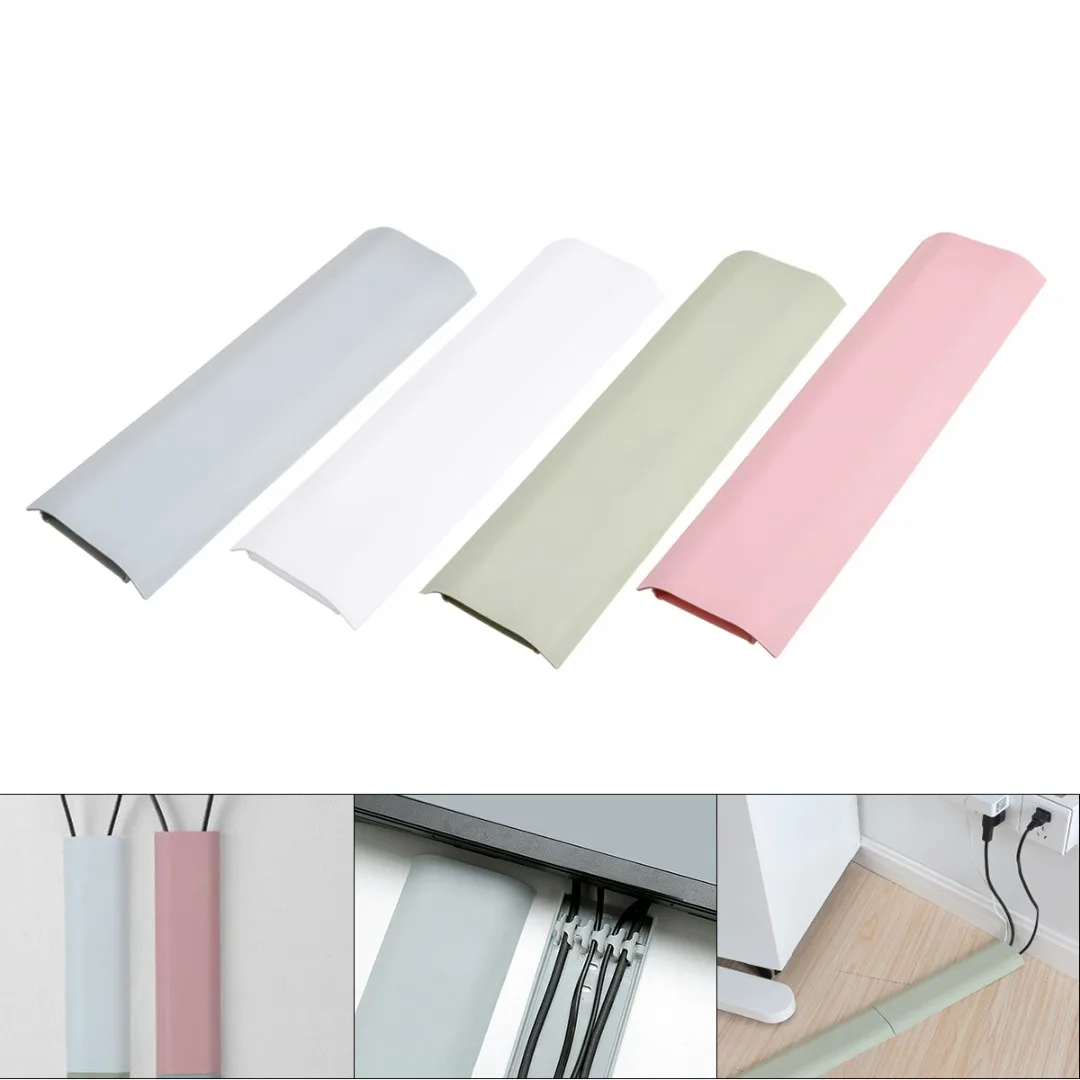 

1Pc Wall TV Cable Clips Hide Wire Tidy Cover Computer Audio Cord Home Organizer Wire Cover Organizer Protector Raceway Wall