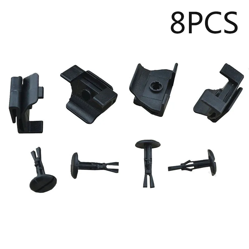 

Replacement Clip Kit Accessory Black Pack Set Lot 8pcs Fender & Bumper