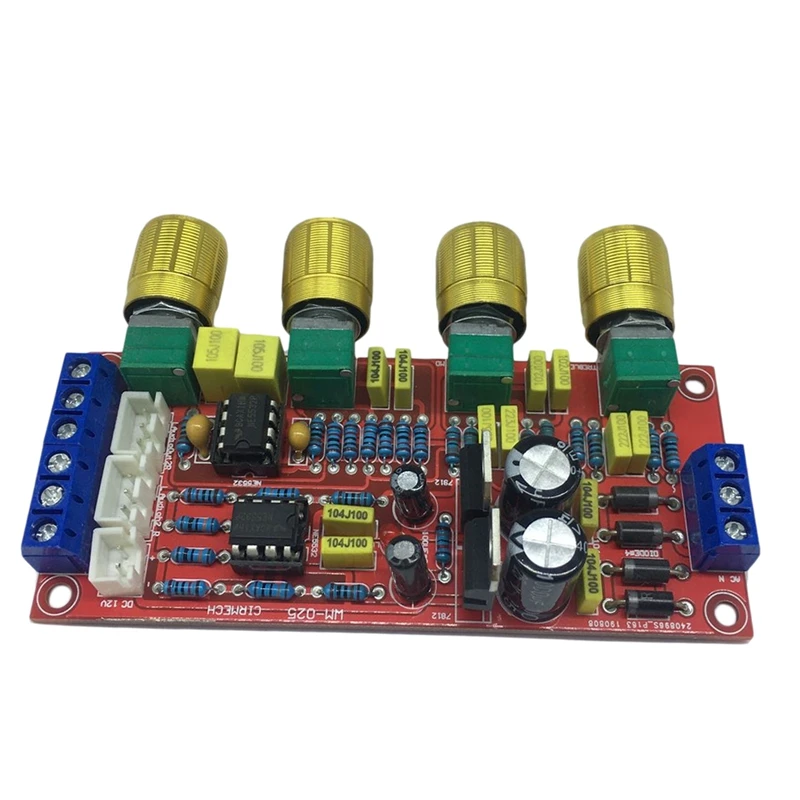 

Amplifier Tone Board,Fever Level Tone Board HIFI Preamp NE5532 Amplifier Board Kits AC 12V Amplifier
