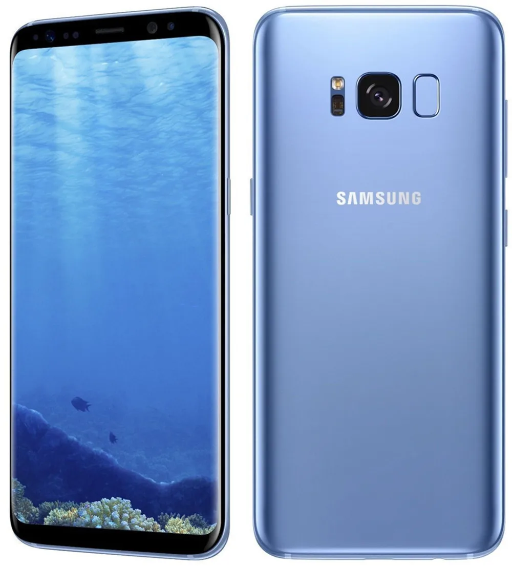 Синий Разблокированный телефон samsung Galaxy S8 Plus S8+ G955U, 4 Гб ОЗУ, 64 Гб ПЗУ, Восьмиядерный процессор 6,2 дюйма, NFC, отпечаток пальца - Цвет: Синий
