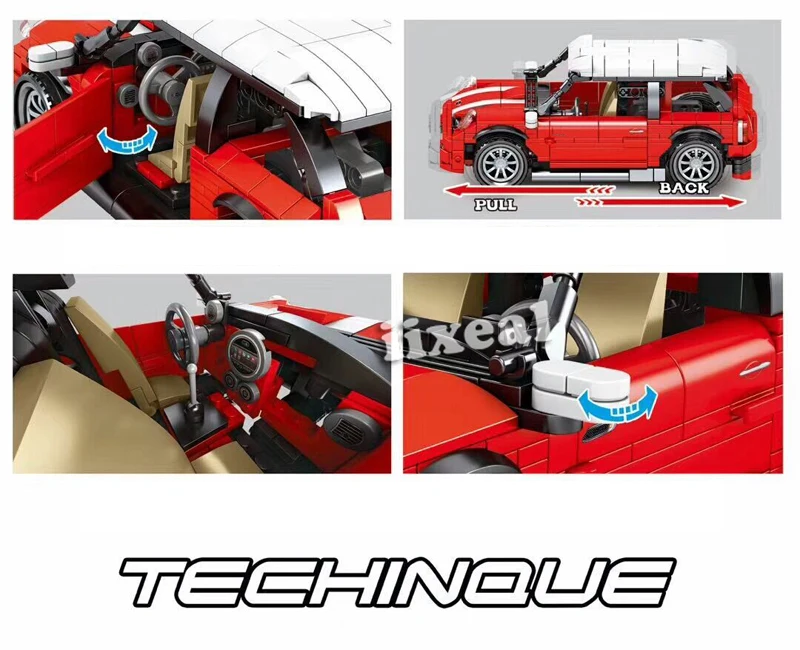 Конструктор автомобильный SEMBO красный 557 шт. | Игрушки и хобби