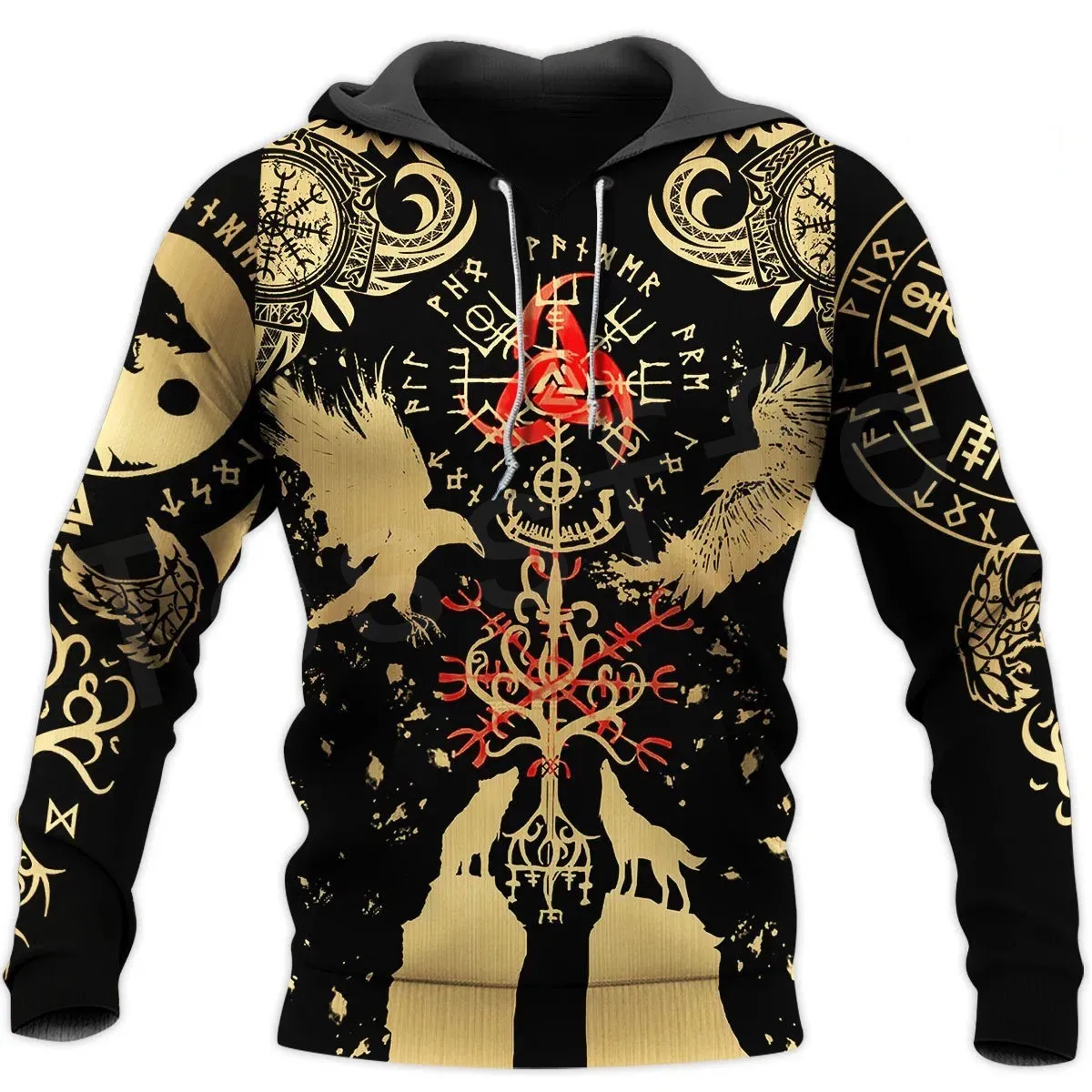 

LIASOSO VIkings Symbol Tattoo Viking Warriors NewFashion Trucksuit 3DPrint Casual Unisex Zipper/Sweatshirts/Hoodies/Jacket