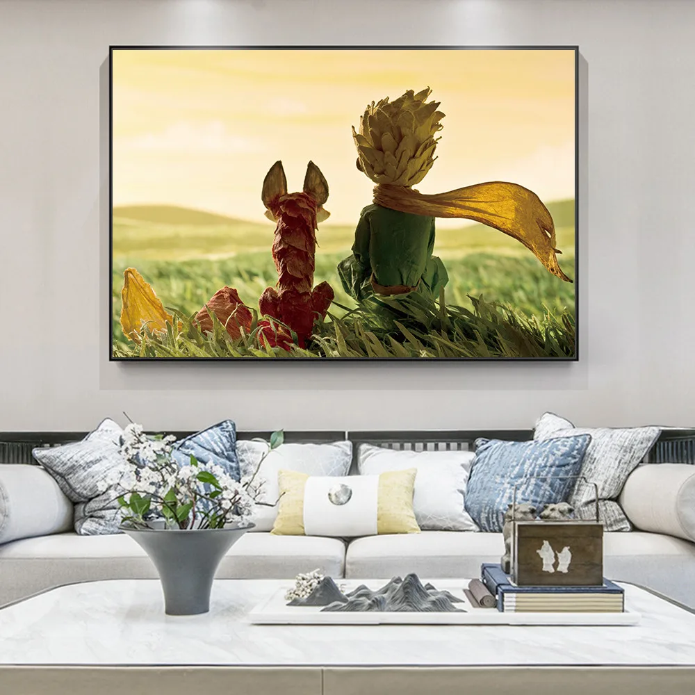 Плакат из аниме Маленький принц Картина на холсте плакат и принты мультфильма