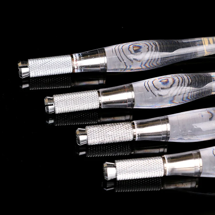 tattoo tool PCD Crystal Eyebrow Pen Microblading Machine Caneta Manual Tattoo Needle Blade Slot For Permanent Makeup Eye | Красота и