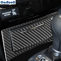 2pcsset for infiniti fx 2009 2013 qx70 2014 2017 car center console storage box panel trim carbon fiber sticker accessories