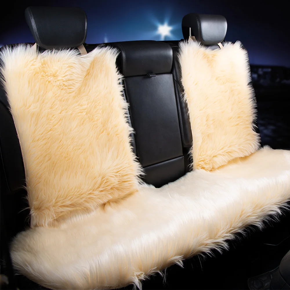 KAWOSEN 2 шт. длинный Чехол для автомобильного сиденья из искусственного меха