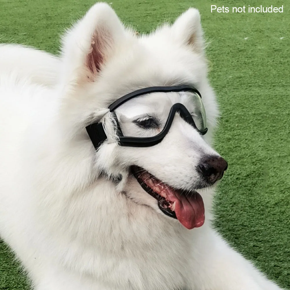 

Dog Goggles Eye Protection Waterproof Windproof Cool Dress Up Pet Sunglasses Adjustable Strap Photo Prop Outdoor Photography