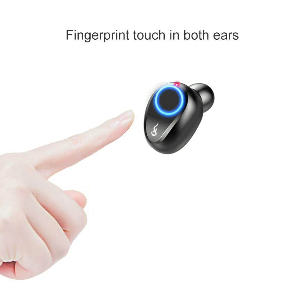 Мини TWS беспроводные наушники Bluetooth 5,0 стерео гарнитура спортивные Bluetooth наушники с зарядным устройством