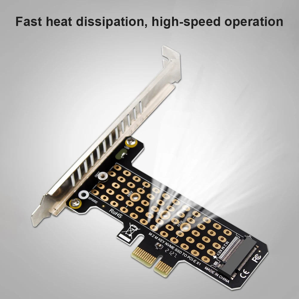 Адаптер SSD M2 NVME к PCIE X1 с высокой перегородкой/высокой перегородкой M.2 PCI-E