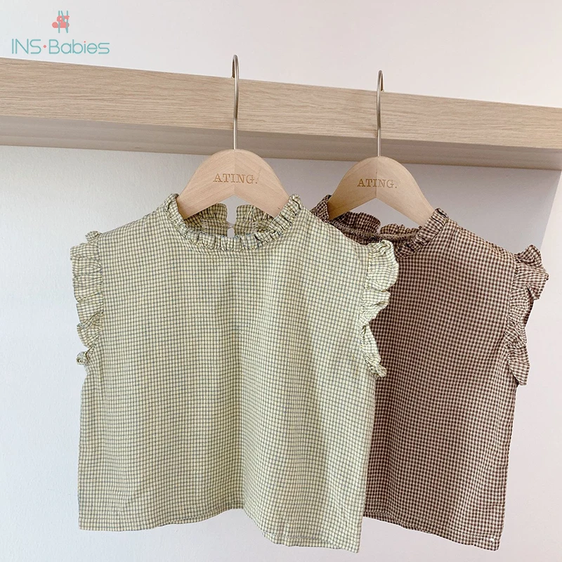 Брендовая одежда для детей Детский топ из чистого хлопка блузка в полоску с