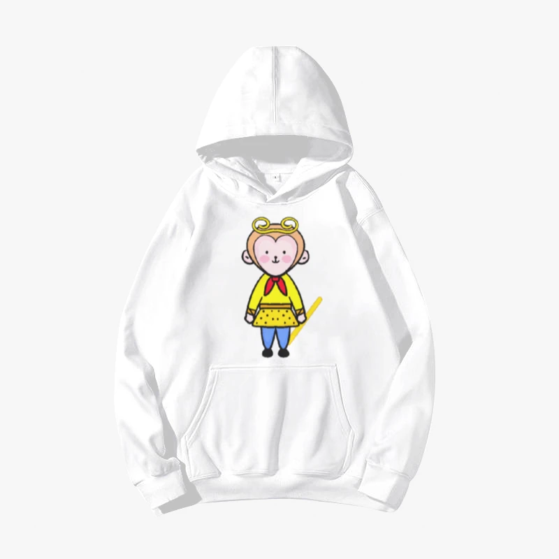 

Модные женские милые толстовки с принтом обезьяны из мультфильма, повседневные милые толстовки, простой свободный Женский пуловер, женские...