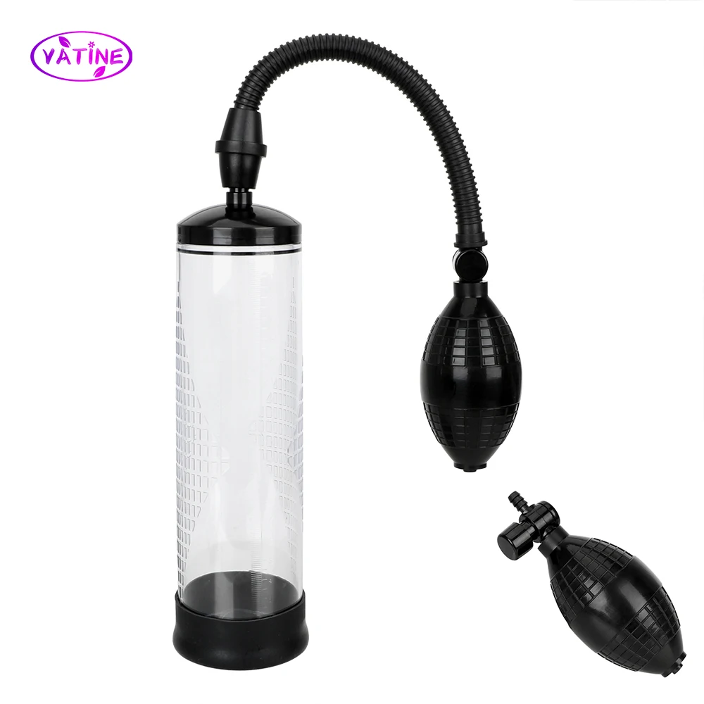 Помпа для пениса увеличение члена мужчин интимные игрушки Т-удлинитель товары