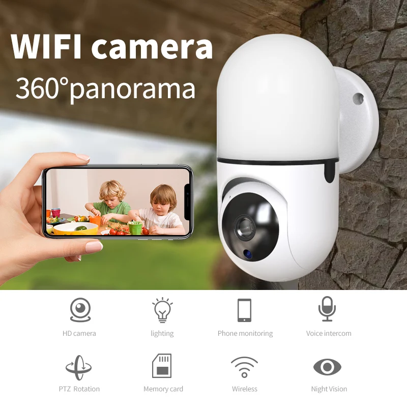 new wall lamp 1080p wifi camera ycc365 cctv yoosee ip camera indoor smart human detect security surveillance 3mp wi fi camera free global shipping