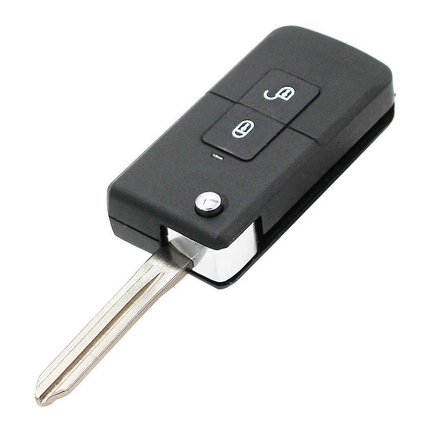 Сверхмаленький складной корпус дистанционного ключа с 2 кнопками для Hyundai Santa Fe