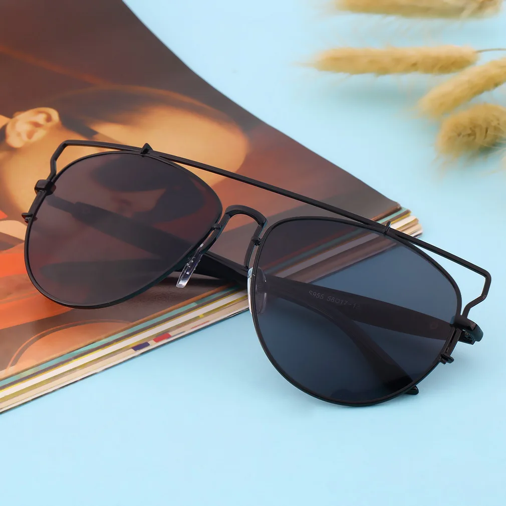 

Metal Wrap Cat Eye Coating Eyewear Glasses Vintage Fashion Summer Cool UV Protection Sunglasses for Women Men BZ045
