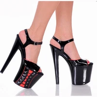women sexy high heels platform 20cm summer hot sale nightclub pole dancing 8 inches thin heels sandals super open toe baking new