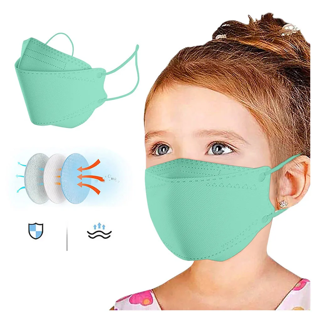10-100PCS Kids Mask fpp2 Approved ffp2mask Korean Fish Respiratory kn95 facemask ffp2reutilizable Mascarillas Niños | Безопасность и