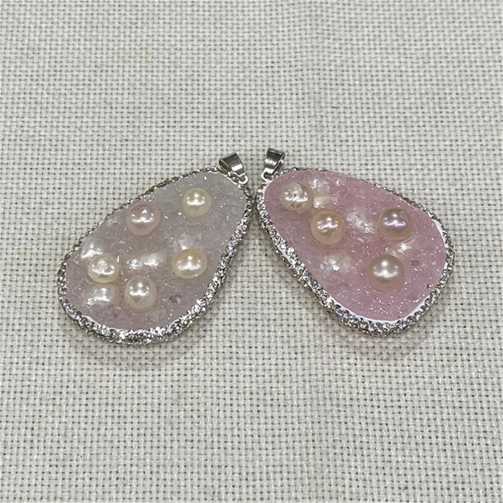 

High-quality Resin Pendant Drop-shaped Pearl Inlaid Necklace Pendant for Handmade DIY Fashion Bracelet Necklace Jewelry