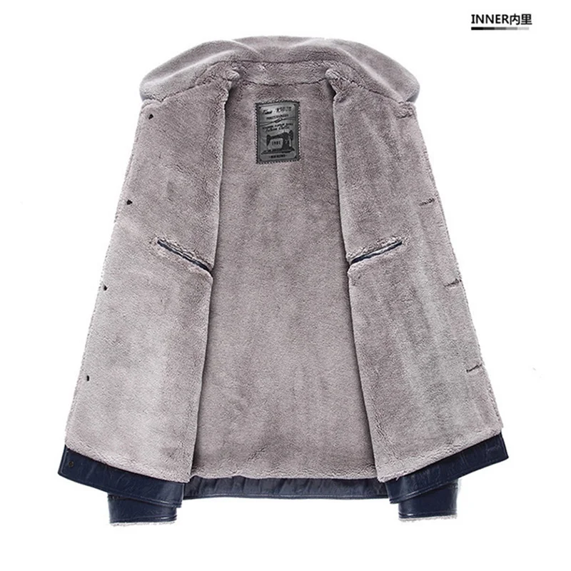 2020 Мужская одежда новые кожаные куртки высокого качества зимняя кожаная куртка