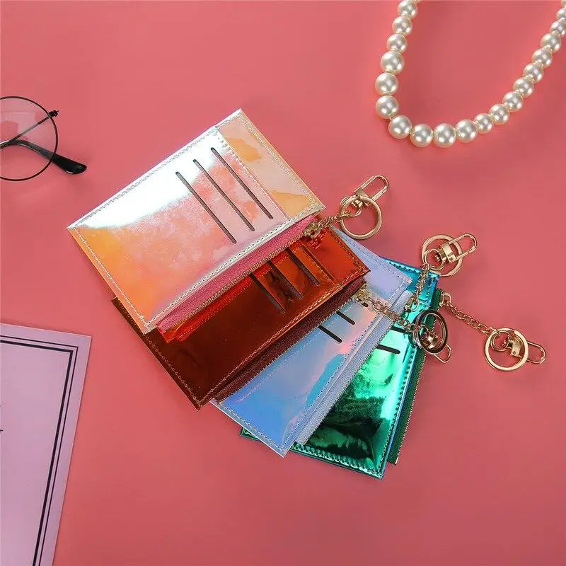 Fashion Women Laser ID Credit Card Bank Holder Wallet Business Coin Money Key Bag Purse Case Pouch | Багаж и сумки