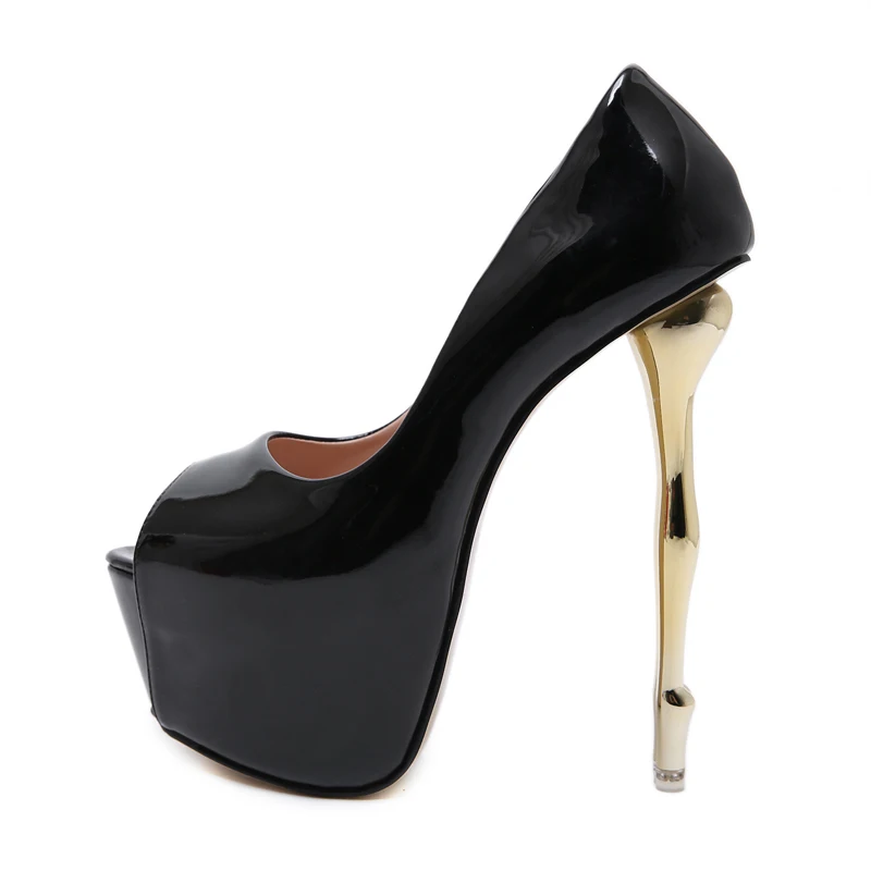 Красные туфли на высоком каблуке классические лодочки платформе с открытым