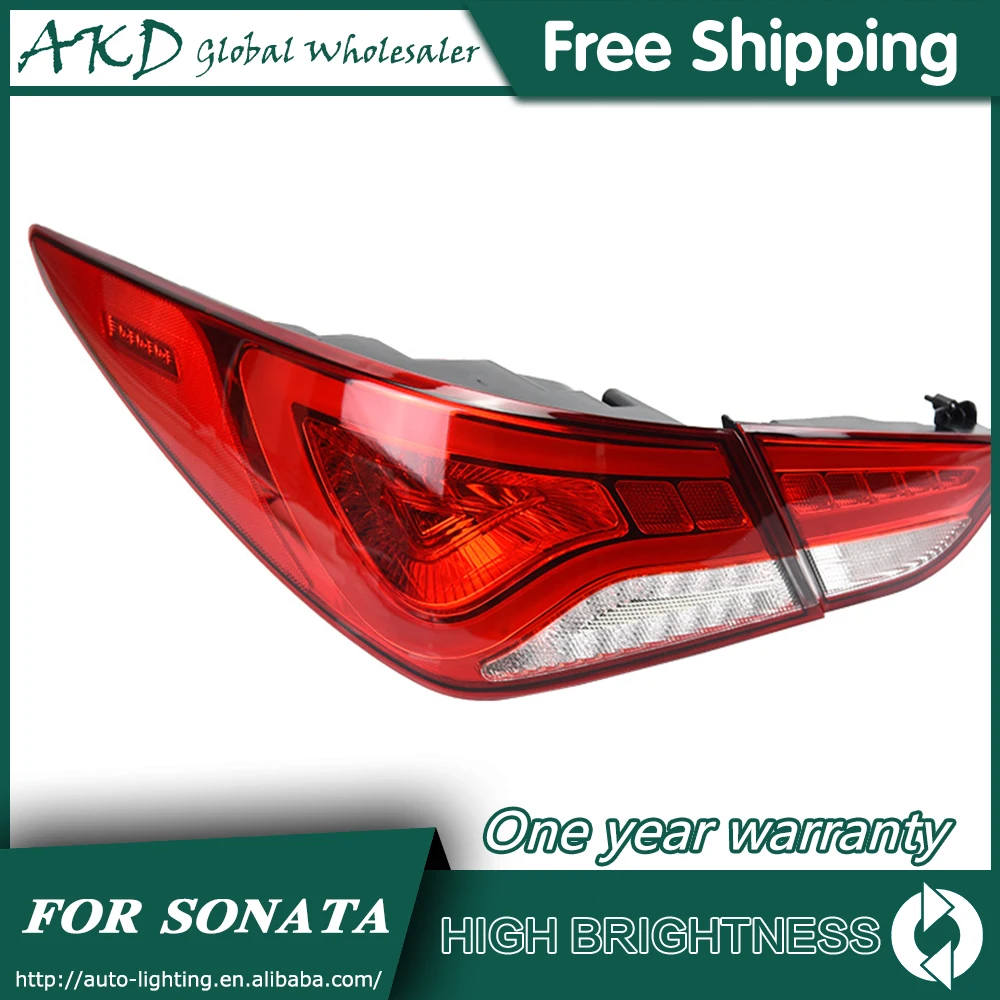 Задний фонарь для автомобиля 2011- hyundai Sonata 8 MK8 светодиодная сигнальная лампа Противотуманные фары DRL дневные ходовые огни тюнинг автомобильные аксессуары