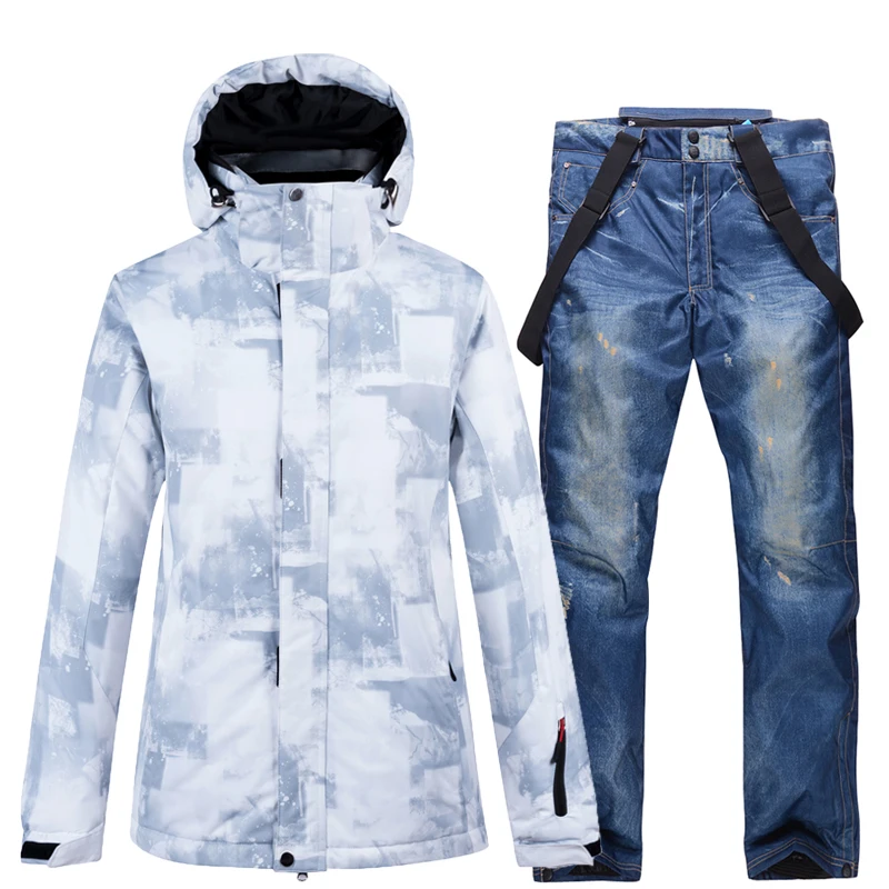 

Skiing jackets and pants Men ski suit Snowboarding sets Very Warm Windproof Waterproof Snow outdoor Winter Clothes