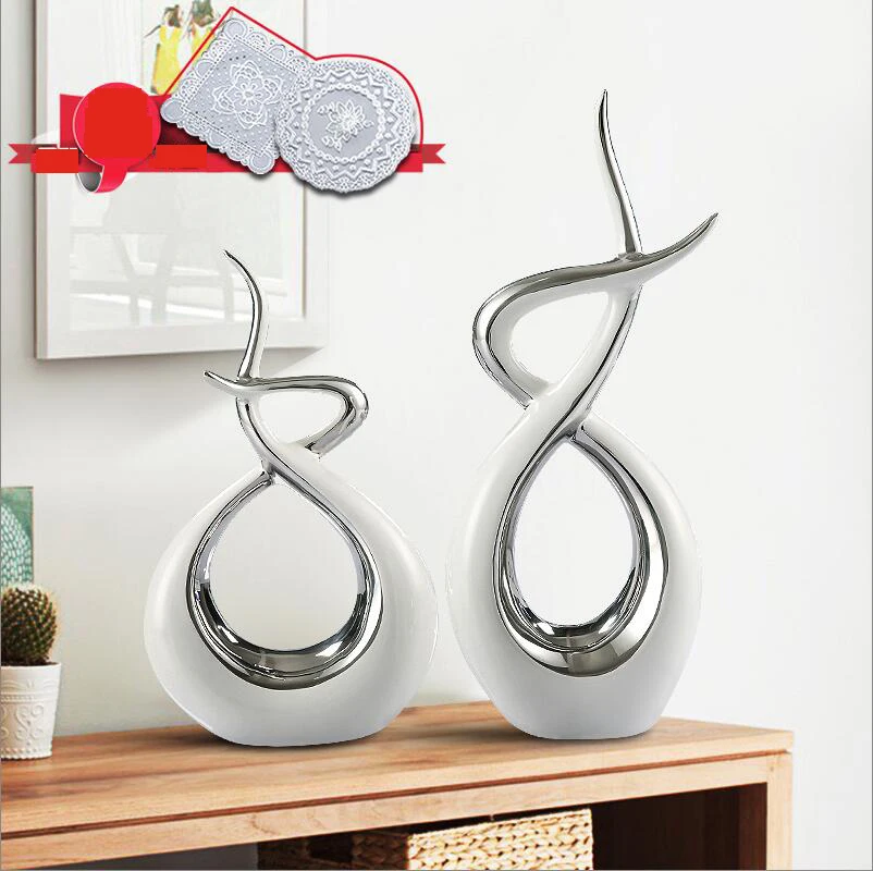 

Modern Ceramic Creative Figurines Accessories Home Furnishing Decoration Crafts Living Room Ornaments Art Mascot Cn(origin)